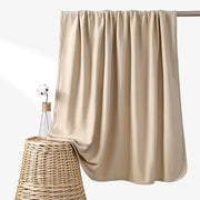 Merino Wool & Organic Cotton Toddler Blanket- Passive Temperature Regulating,52.5" x 40",Oatmeal