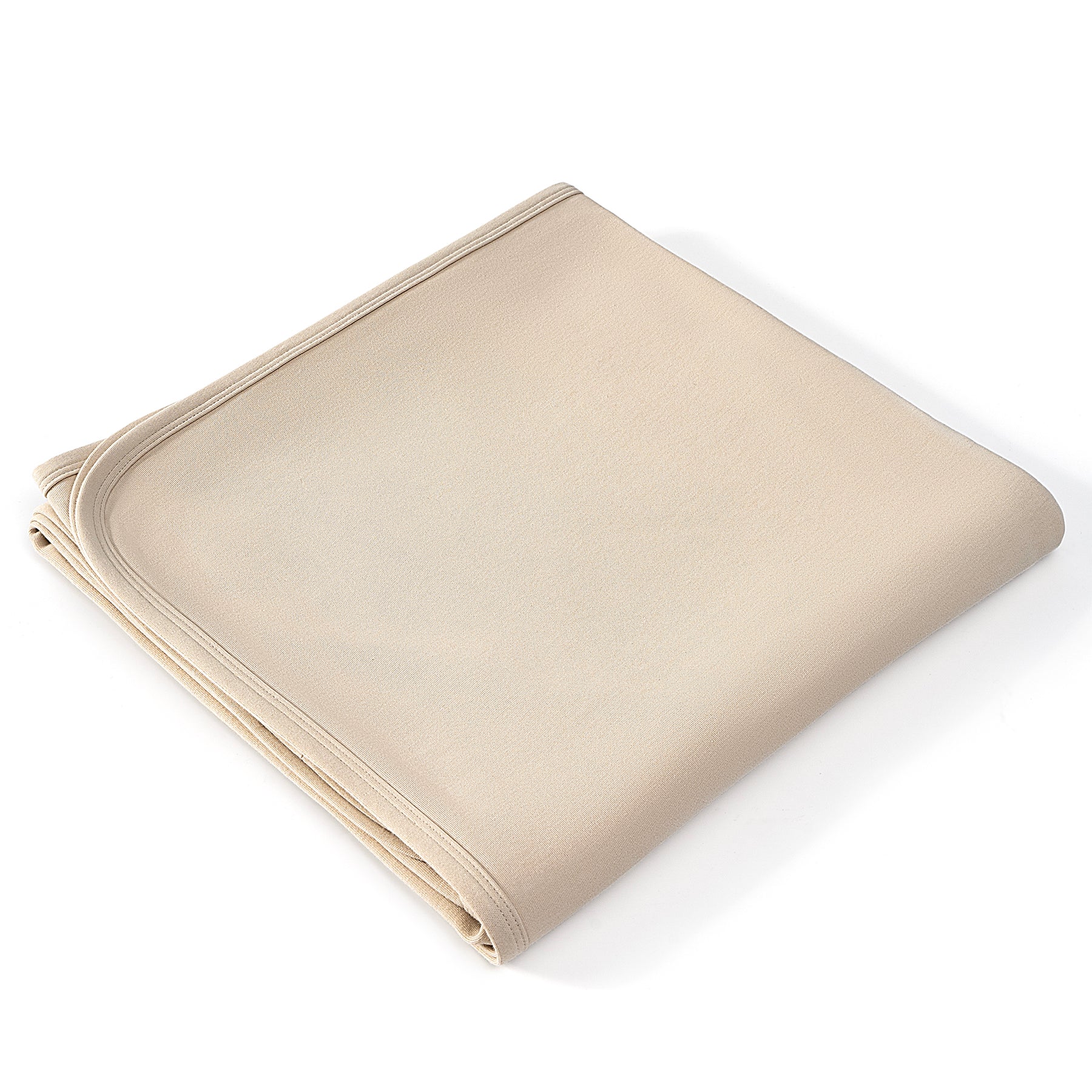 Merino Wool & Organic Cotton Toddler Blanket- Passive Temperature Regulating,52.5" x 40",Oatmeal