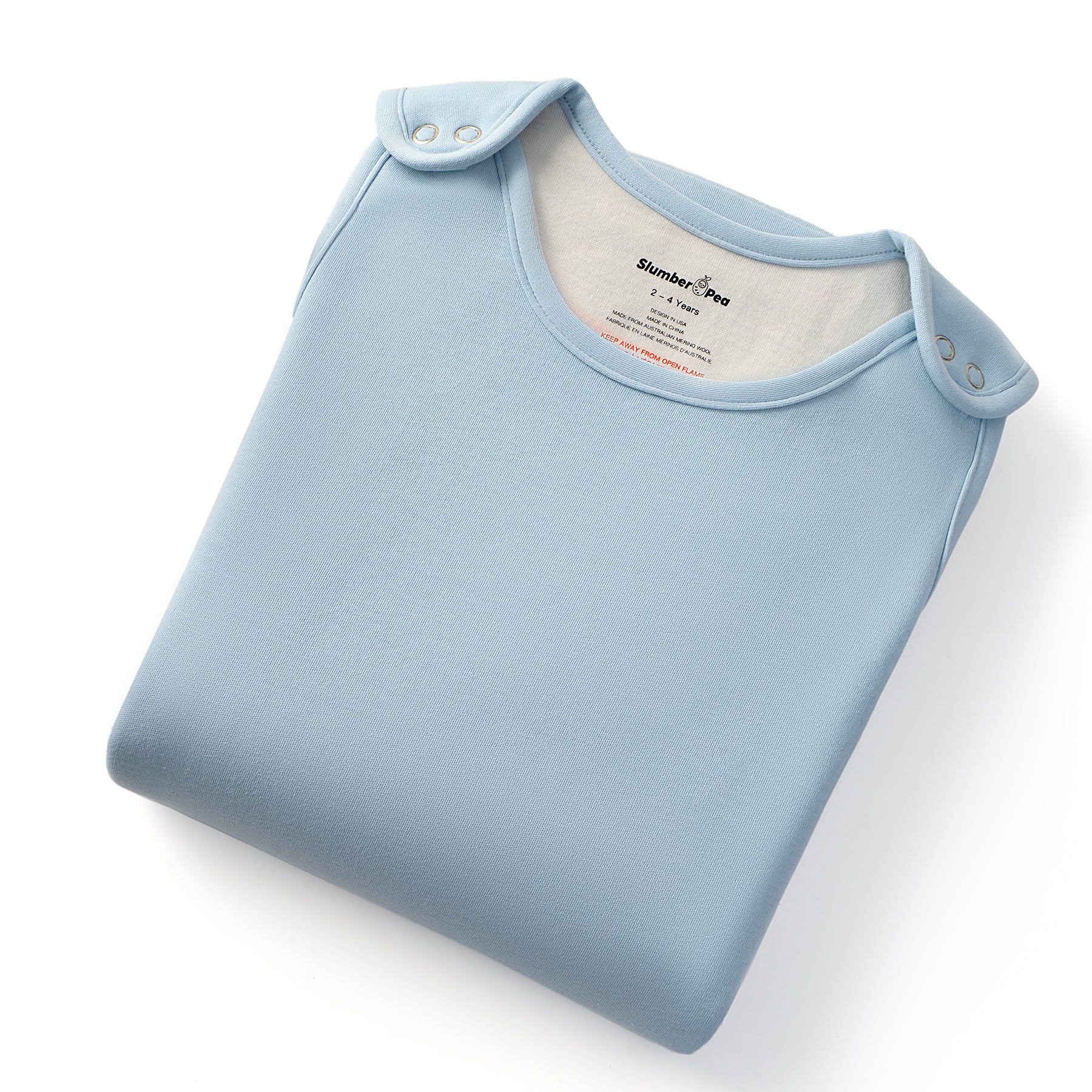 Australian Merino Wool Baby Sleep Bag - Passive Temperature Regulating | Celestial Blue